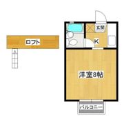 桂コーポ阿見B棟の間取り画像