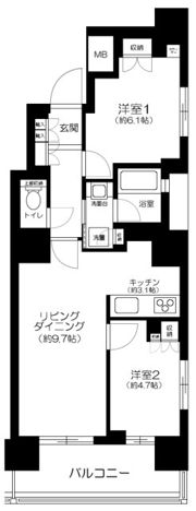 ローレルアイ千代田淡路町の間取り画像