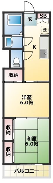 エルハイツ第4テラジマの間取り画像