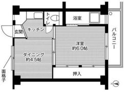 ビレッジハウス吉備2号棟の間取り画像