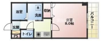 レイクパレスゼゼの間取り画像