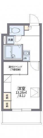 レオパレスパルコートBの間取り画像
