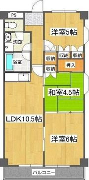第19柴田マンションの間取り画像