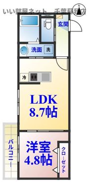 パルブニール浜野の間取り画像
