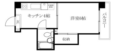 レジデンス市駅南の間取り画像