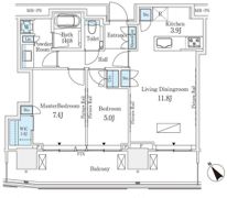 パークコート赤坂檜町ザタワーの間取り画像