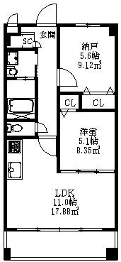 ハイブリッジ・ソシアⅢの間取り画像