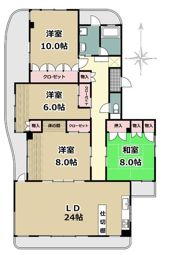 ハイツ中町の間取り画像