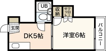 飯田コーポラスの間取り画像