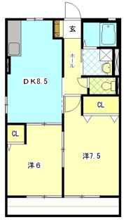 ミレニアムBの間取り画像
