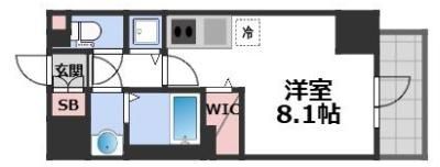 Metrosa谷町六丁目Northの間取り画像