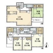 新吉田東戸建の間取り画像