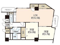 チサンマンション広島の間取り画像