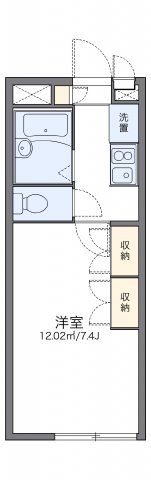 レオパレスハックベリーの間取り画像