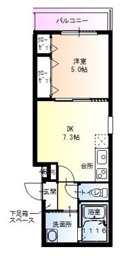 フジパレス吹田Ⅰ番館の間取り画像