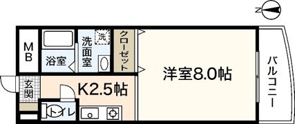 WING TACHIBANAの間取り画像
