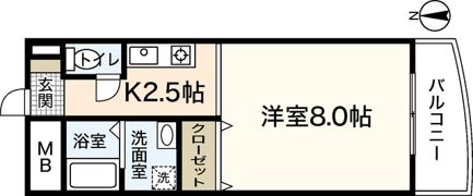 WING TACHIBANAの間取り画像