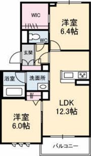 シャーメゾンアルタミラ府中の間取り画像