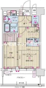 プレサンス神戸長田マリエントの間取り画像