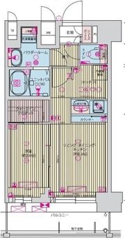 プレサンス九条グランデリーヴの間取り画像