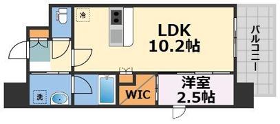 セレニテフラン谷町四丁目の間取り画像