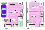 宇品西貸家の間取り画像