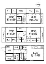 御影2丁目貸家の間取り画像