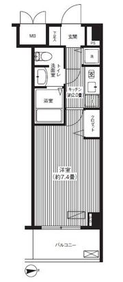 フォルマーレ新中野の間取り画像