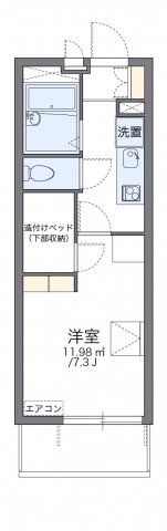 レオパレスグリーングラスⅠの間取り画像