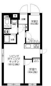 三ノ輪レーベルの間取り画像