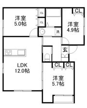 ソルサフィール井の頭の間取り画像