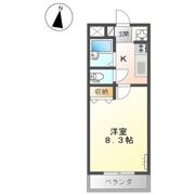 アムールパレスⅡの間取り画像