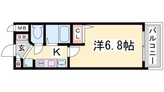 エステムコートハーバーランド前Ⅳベイライトの間取り画像
