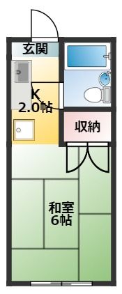 内藤コーポの間取り画像