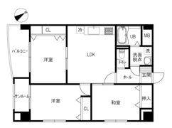 ロイヤルコート2の間取り画像