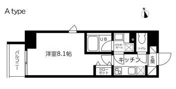 スカイコート蔵前Ⅱの間取り画像