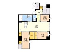 MODERN PALAZZO薬院2丁目の間取り画像