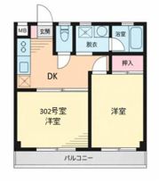 池田マンションの間取り画像