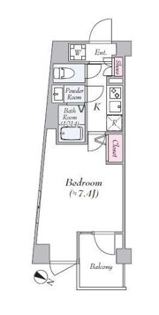 フェルクルールプレスト千住関屋の間取り画像