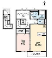 クレール前原の間取り画像