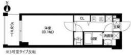 ベルフェリーク天満橋の間取り画像