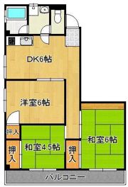 福寿コーポラスの間取り画像