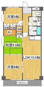 第14柴田マンションの間取り画像