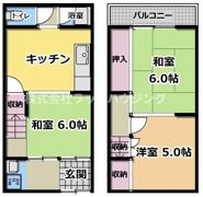 守口市八雲西町1丁目テラスの間取り画像