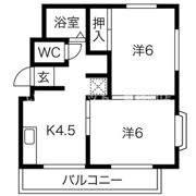 ムーンパレスの間取り画像
