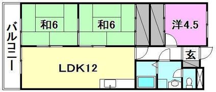 グリーンハイツ北井門の間取り画像