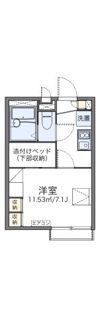 レオパレスガーデンむつみの間取り画像