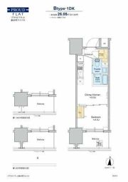 プラウドフラット錦糸町ウエストの間取り画像