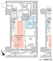 パークアクシス日本橋茅場町ステーションゲートの間取り画像