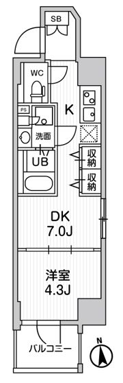 リテラス秋葉原イーストの間取り画像